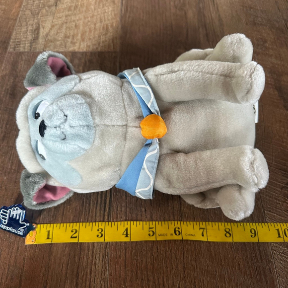 Applause Plush Dog Gray/Blue One Size Stuffed Animal Toy - Picture 8 of 9